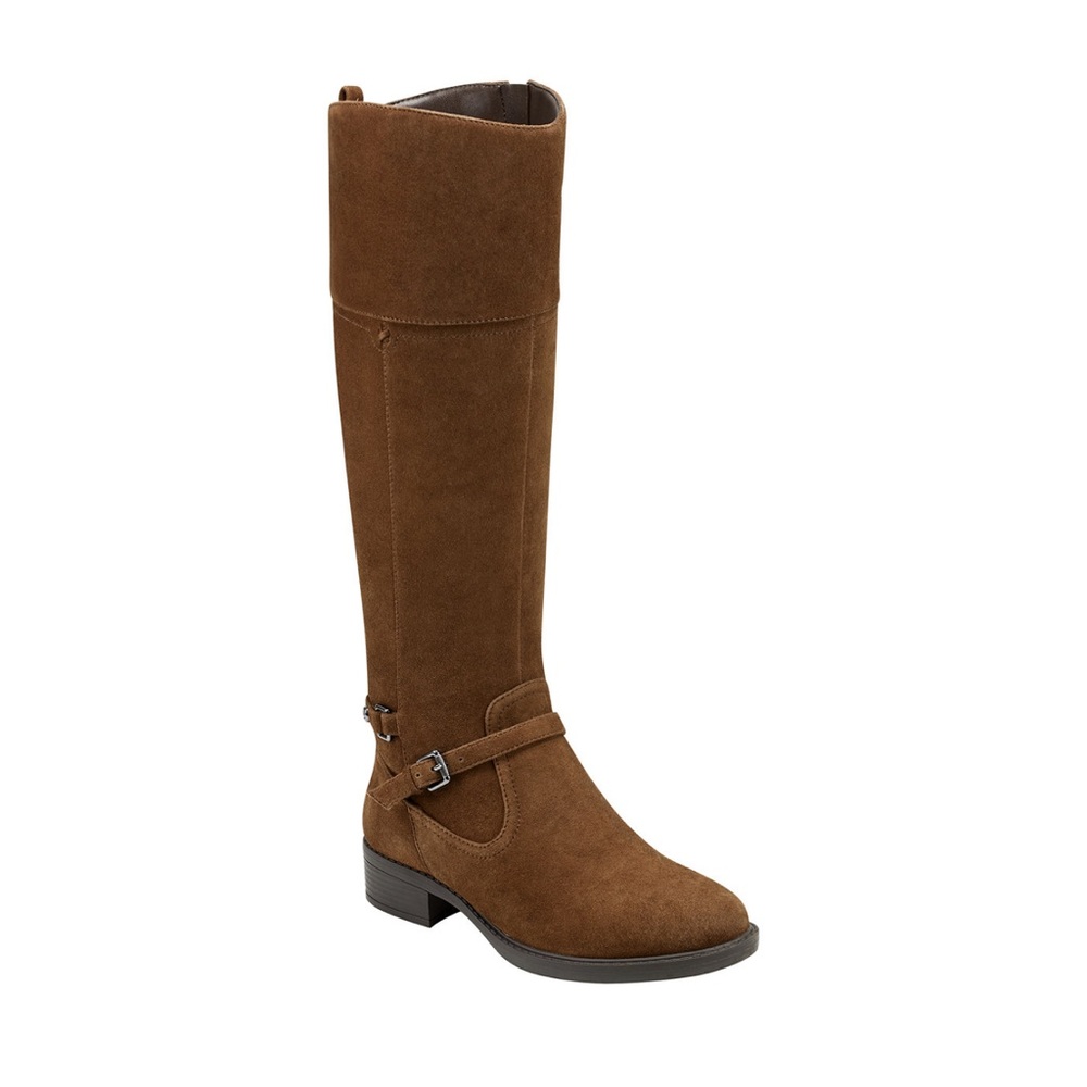 Easy spirit “Leigh” genuine suede, leather riding boots.